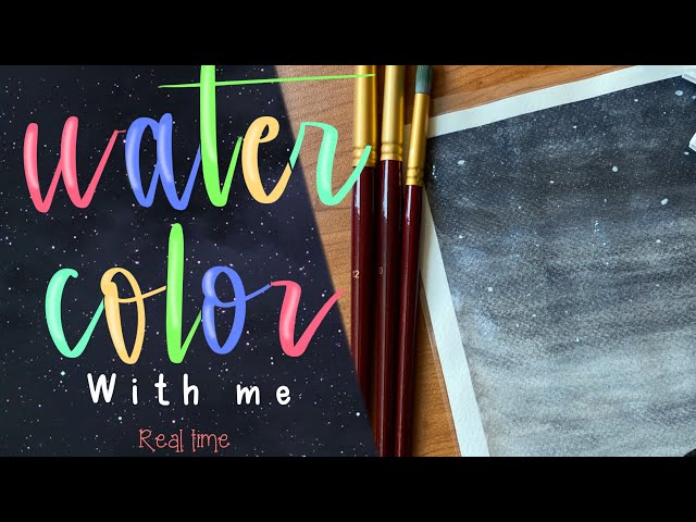 Watercolor with me “Real Time” +Kopiwa Journals+