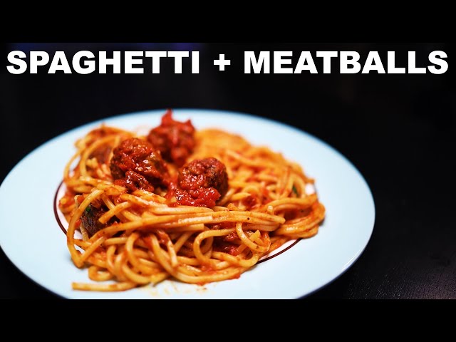 Spaghetti and meatballs