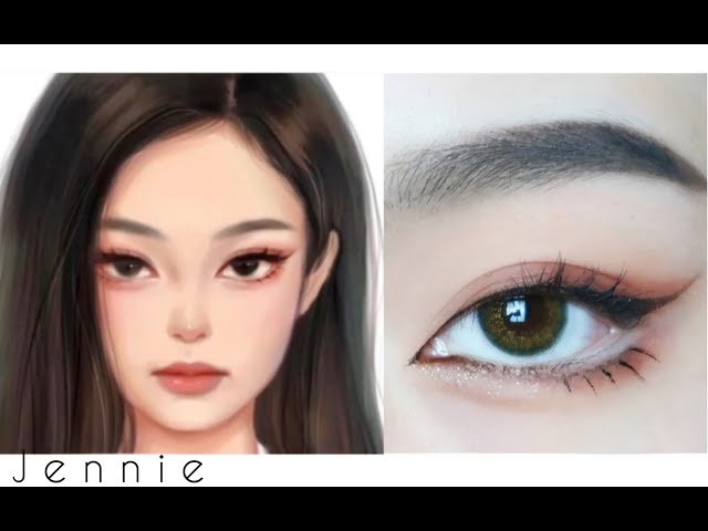 BLACKPINK Jennie Kim Iconic Cat Eyes Makeup Tutorial by [夢魚雨萌]