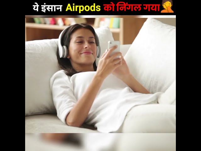 ये इंसान Apple के Airpods को निगल गया और फिर जो हुआ 🤦 #shorts