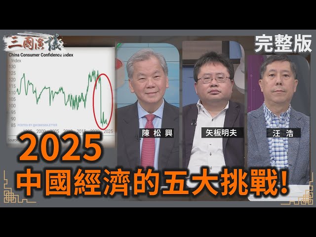 2025中國經濟的五大挑戰！｜#陳松興 #矢板明夫 #汪浩｜@華視三國演議｜20241222