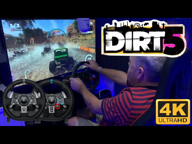 Dirt 5 - PS4 & PS5 - FFB Wheel Support - Logitech G29 Wheel & Pedals - 4K