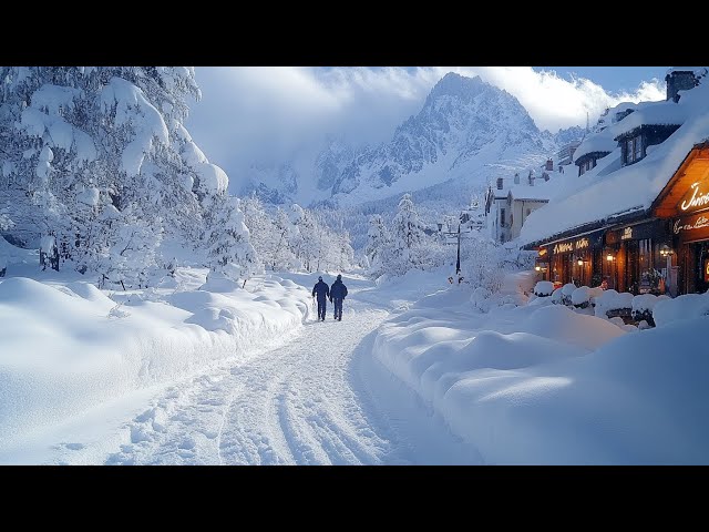 Chamonix - Chilly 🥶 4K HDR Walking Tour