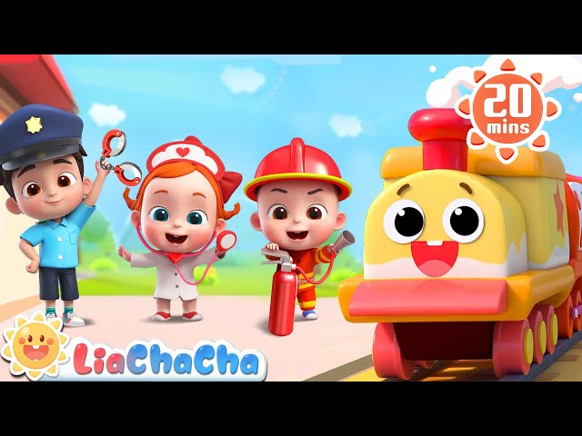 Toot Toot Train Song 2 | Jobs and Career Song | Kids Songs & Nursery Rhymes | LiaChaCha