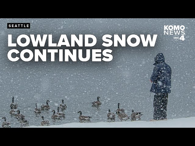 Continuing coverage: Lowland snow in western Washington