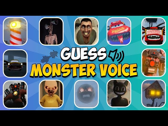 Guess MONSTER’S VOICE - Eat Monsters | Coffin Meme 🟢 Guess Voice #3