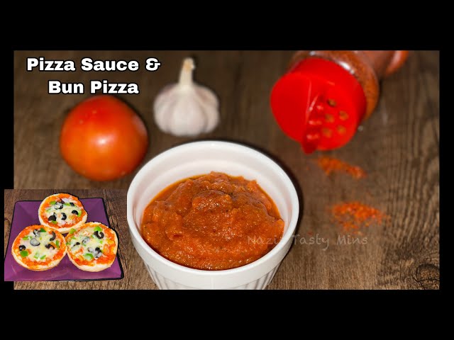 Bun ഉണ്ടോ pizza ഉണ്ടാക്കാം ഡിന്നറിന് 😋/ 5 Minutes Pizza Sauce and Easy Bun Pizza  Recipe