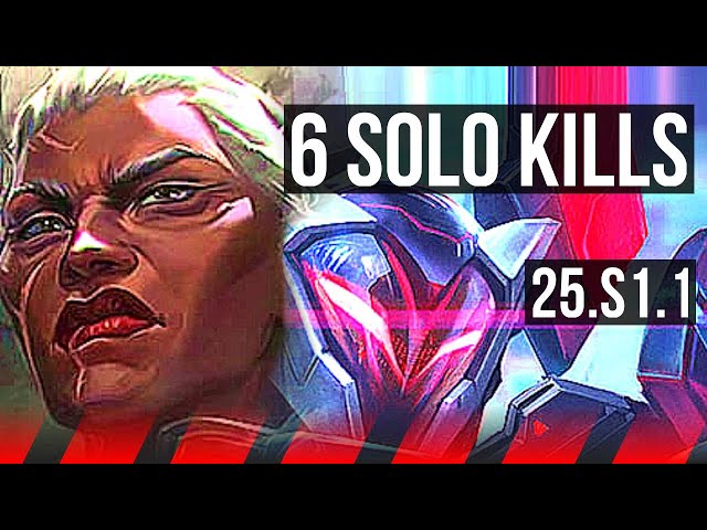 AMBESSA vs MORDEKAISER (TOP) | 6 solo kills | NA Grandmaster | 25.S1.1