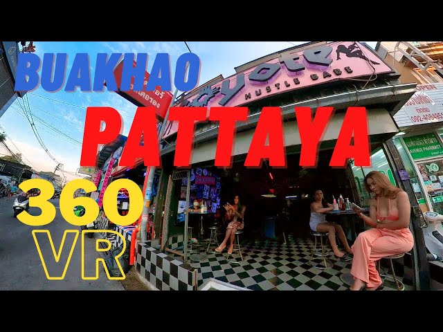 🌐 360VR PATTAYA 🇹🇭: Walking in the Middle of Soi Buakhao & Tree Town 🤩 👯‍♀️ | Feb 2022