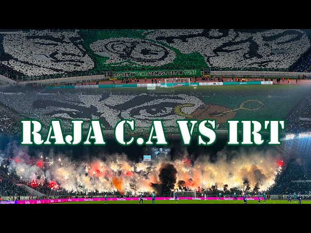 4Kصوت الكورفا سود🎶🥁 مباراة نادي الرجاء الرياضي ضد إتحاد طنجة - CURVA SUD Raja Club Athletic vs IRT