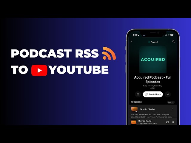 How to submit your podcast's RSS feed to Youtube Music