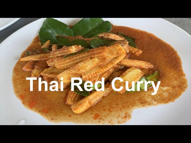 Thai food recipe Red Curry Chicken Quick easy #chefstravels