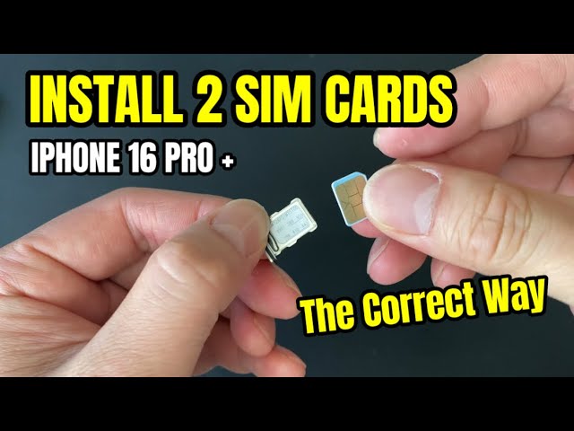 How to INSTALL 2 Sim Cards on IPhone 16 (Dual Sim Card Slot)