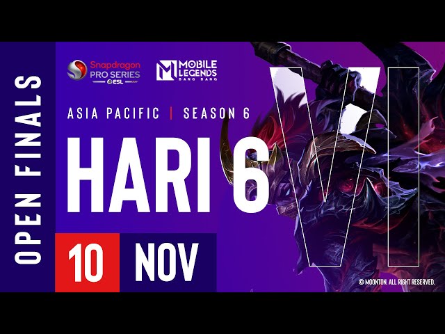 🔴 [ID] AP Mobile Legends: Bang Bang | Snapdragon Mobile Open Finals | Season ke-6 | Hari 6