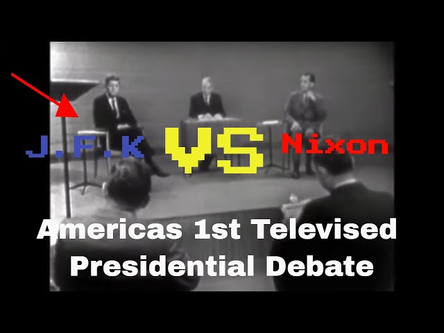 J.F.K VS Nixon the first televised presidential debates in American history