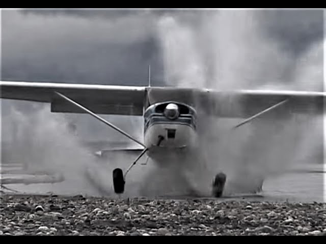 Backcountry 182, Cessna 170, Lake Ambhib and CJ6 warbird in action!