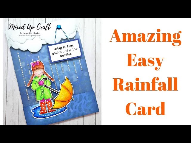 Easy Rainfall Card • Rainfall Shaker Card