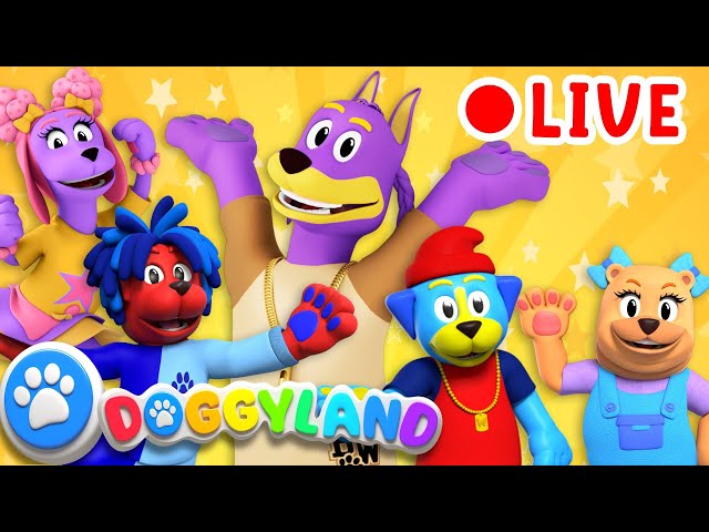 Doggyland HD 🔴 LIVE TV  | Affirmations,  I Can Do Hard Things + More Nursery Rhymes & Sing Alongs