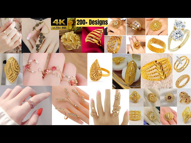 Top 200+ Latest Gold Ring Designs 2023 For Women/Girls