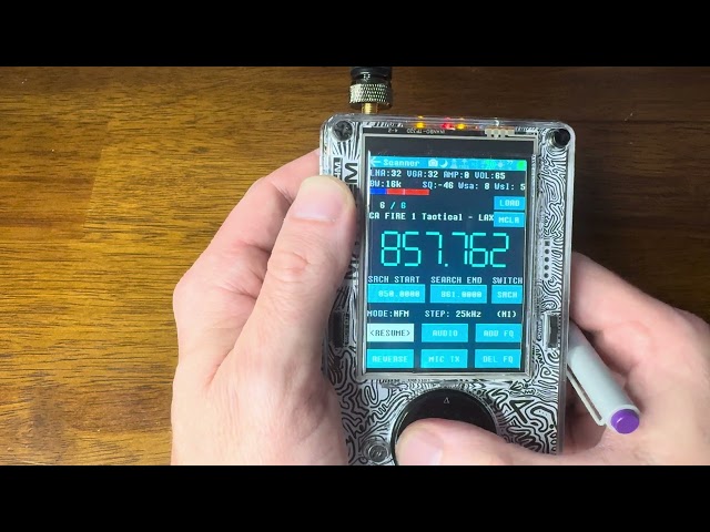 Hack RF One with Portapack using the Scanner App