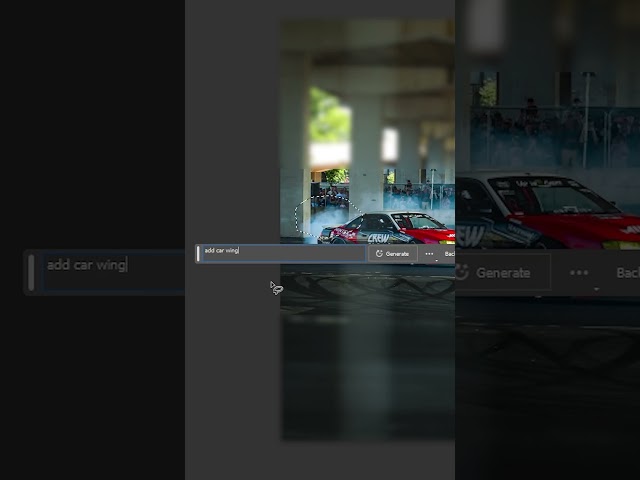 New Photoshop Ai Creative Fill Tool #shorts #photography #car #funny