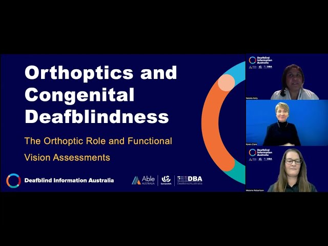 Orthoptics and Congenital Deafblindness webinar