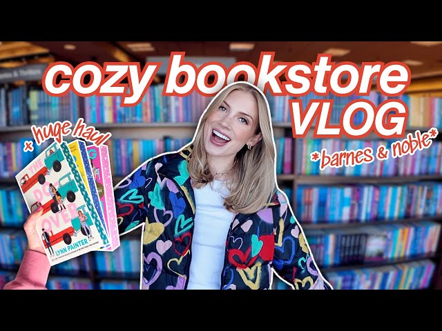 come book shopping with me at barnes & noble! 📖💘 + a big book haul!