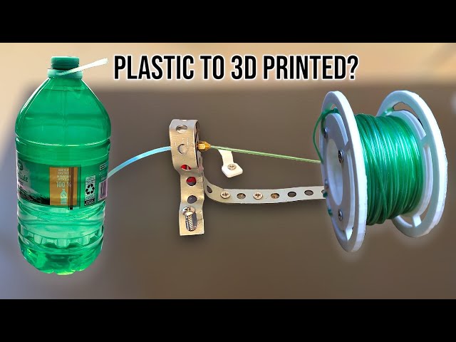 I Turned Plastic Water Bottles Into 3D Printer Filament - The full journey