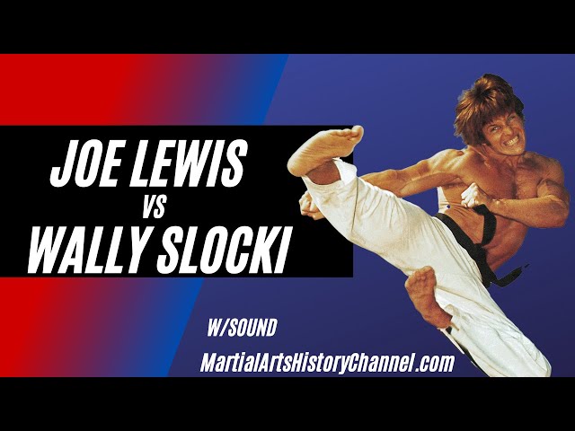 1980s Full Contact Karate Joe Lewis vs Wally Slocki Ends with Vicious Knee to the Head (with sound)