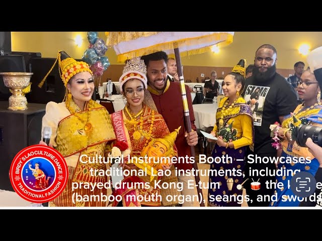 Cultural Instruments Booth - Showcases traditional Lao instruments