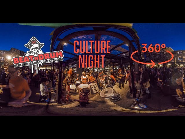 360° BEATnDRUM Samba band playing live at Belfast Culture Night 2017