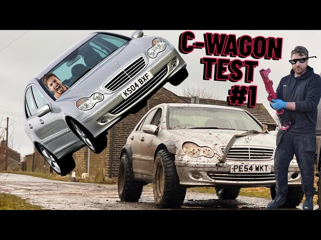 Mercedes C Wagon Offroad TEST #1 adventure shakedown after 10hr build, rescue and recovery send