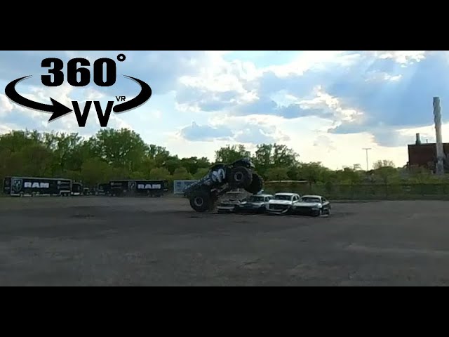 360 VR Videos 4K!! Virtual Monster Truck Experience! The Raminator Event Car Show 2021