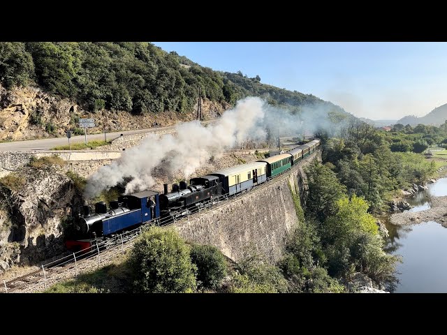 Compilation des trains de la Corpet 22 sur le Chemin de fer du Vivarais CFD Septembre 23 4K