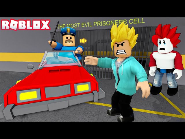 CAR BARRY'S PRISON RUN In Roblox 🚨🚨 ROBLOX OBBY | Khaleel and Motu Gameplay