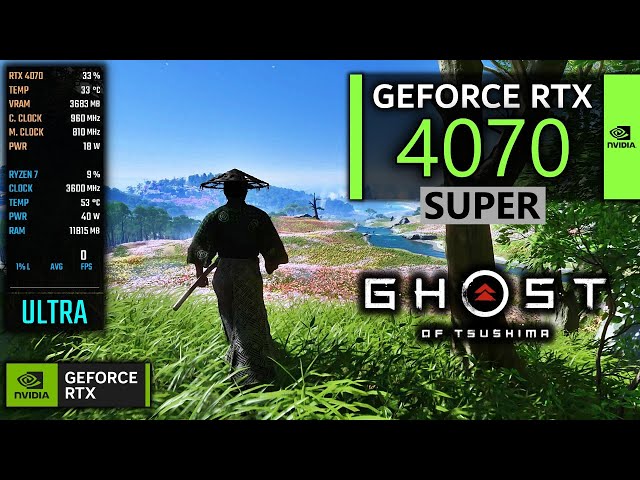 RTX 4070 SUPER | Ghost of Tsushima (1080p 1440p 4K DLSS 3, Frame Generation)