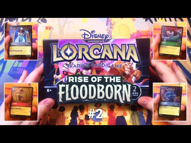 Disney Lorcana "Rise of the Floodborn" Booster Box Opening #2 NO COMMENTARY