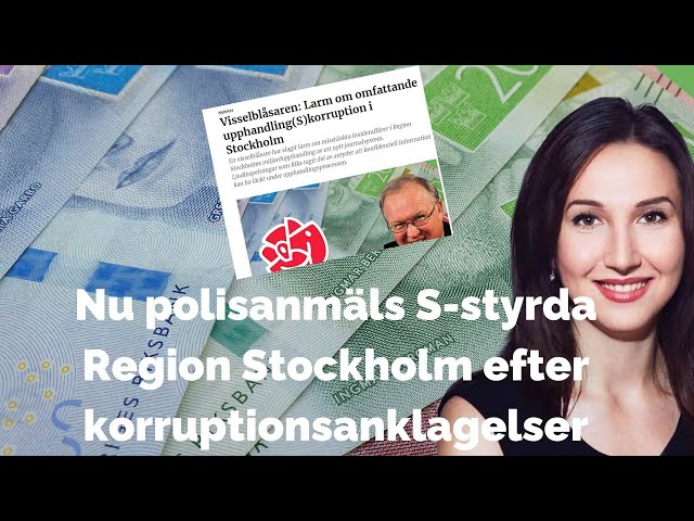 Nu polisanmäls S-styrda region Stockholm efter korruptionsanklagelser