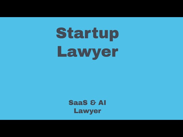 Flat Fee Startup Lawyer