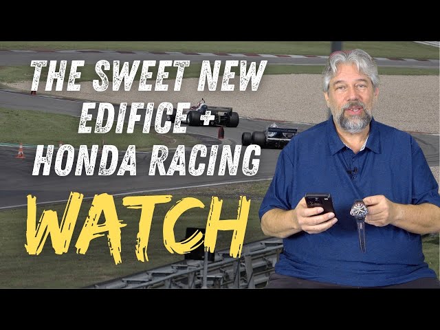 Check Out the Casio Edifice ECB 2000HR Honda Racing Chronograph Watch!