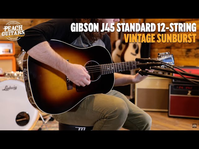 No Talking...Just Tones | Gibson J 45 Standard 12 String - Vintage Sunburst