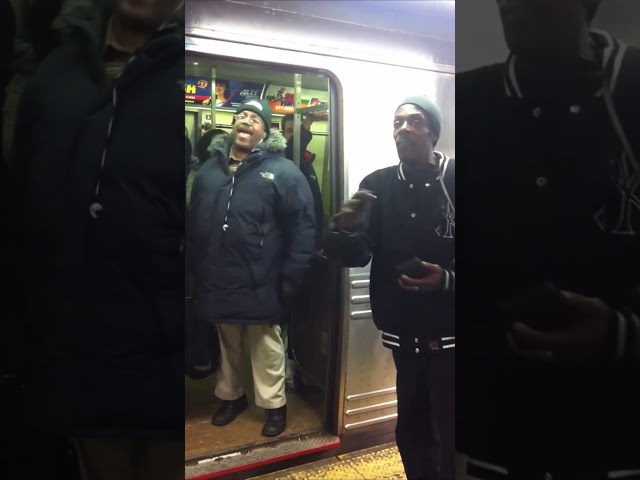 Brawl on NYC Subway | Pastor vs Crackhead Fight “Police Help Meme”