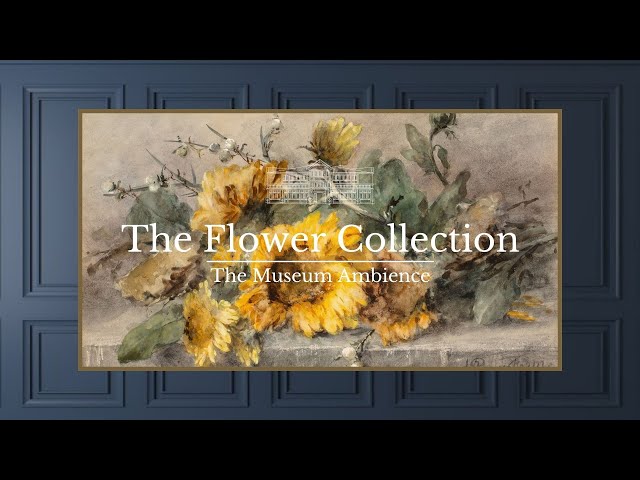 Vintage Sunflower Flower Painting • Vintage Art for TV • 2 hours of Artwork • Romantic Ambience