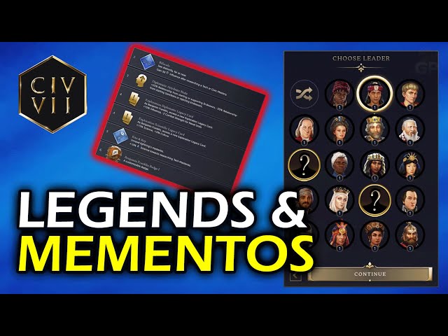 Legends & Mementos EXPLAINED - Civilization 7