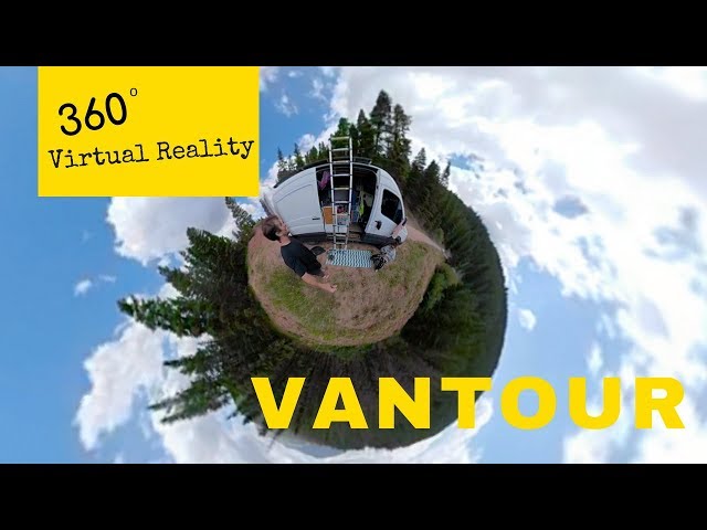 Van Tour | 2007 DIY Dodge Sprinter Conversion | Stealth Camper | 360 Virtual Reality