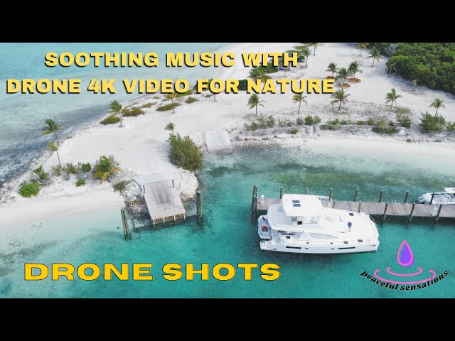 relaxing music, transcendental meditation sleep, soothing music with drone 4k video for nature