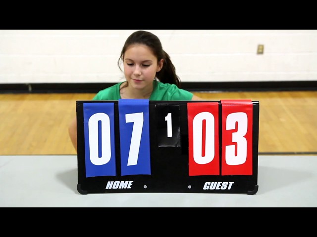 Tabletop Flip Scoreboard Perfect for Indoor Sports and Games