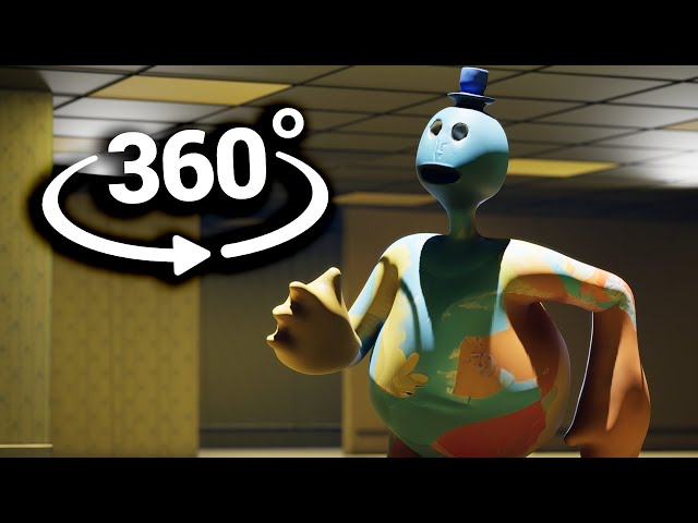 VR 360° Doey the Doughman HUNTS YOU IN Backrooms - POPPY PLAYTIME Chapter 4