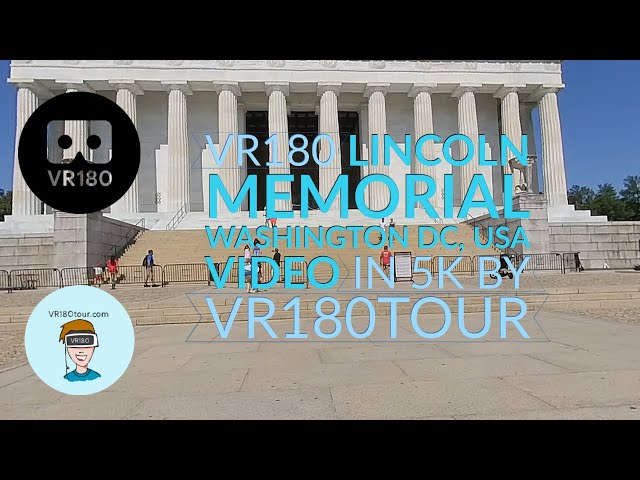 VR180 Lincoln Memorial Washington DC and Korean War Veteran Memorial VR180Tour 5K