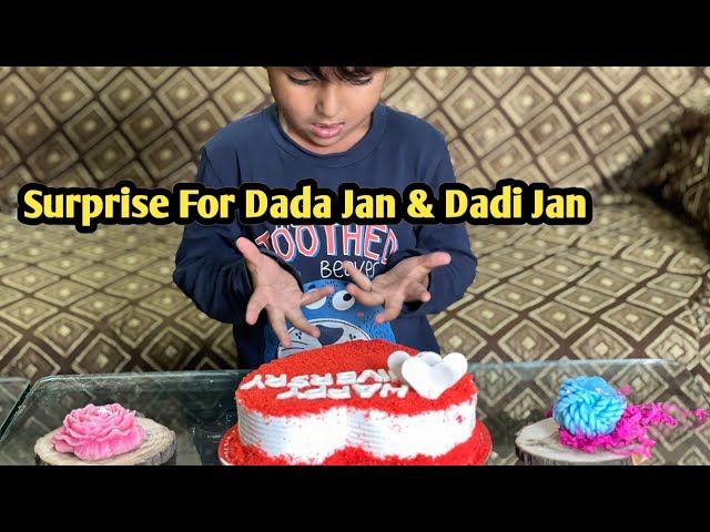 A Surprise Vlog For Grand parent l Heartwarming Surprise for Dada & Dadi's Aniversary"🥳lZazo life l